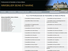 Tablet Screenshot of immobilier-seine-et-marne.net